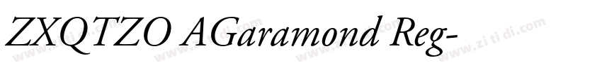 ZXQTZO AGaramond Reg字体转换